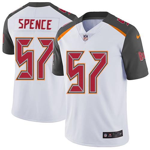 Nike Buccaneers #57 Noah Spence White Men's Stitched NFL Vapor Untouchable Limited Jersey - Click Image to Close